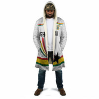 Custom World Football 2026 Ghana Cloak Black Star Adinkra Heritage White Version