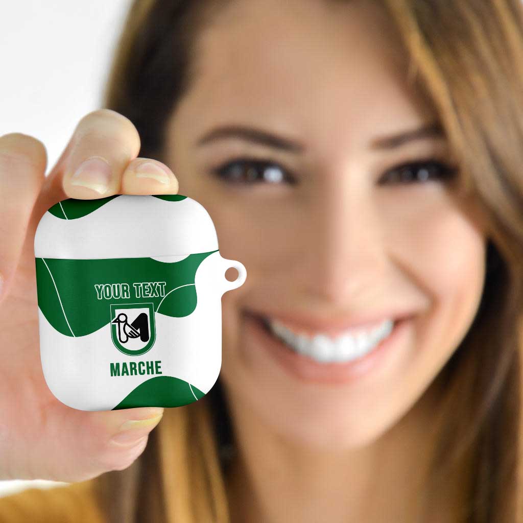 Personalized Italy Marche AirPods Case Flag Style - Wonder Print Shop