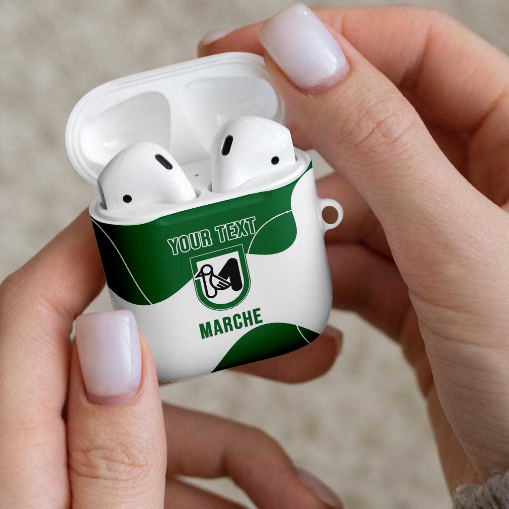 Personalized Italy Marche AirPods Case Flag Style - Wonder Print Shop