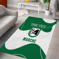 Personalized Italy Marche Area Rug Flag Style - Wonder Print Shop