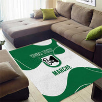 Personalized Italy Marche Area Rug Flag Style - Wonder Print Shop