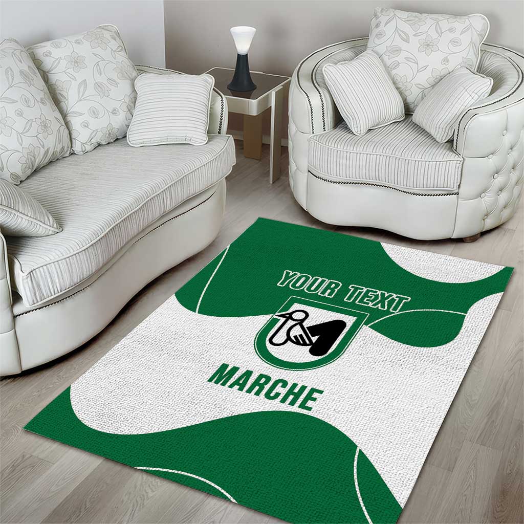 Personalized Italy Marche Area Rug Flag Style - Wonder Print Shop