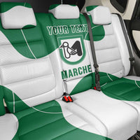 Personalized Italy Marche Back Car Seat Cover Flag Style - Wonder Print Shop