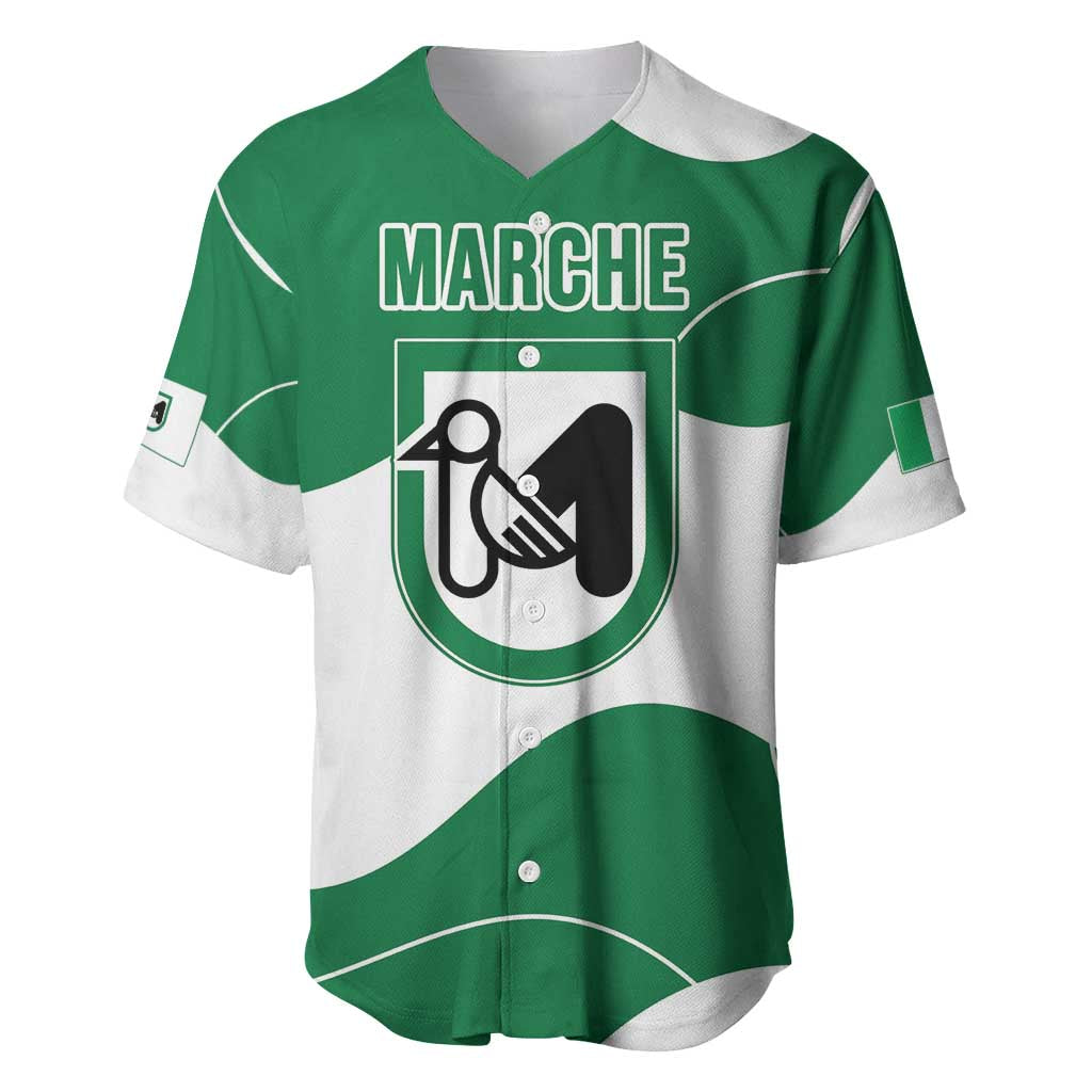 Personalized Italy Marche Baseball Jersey Flag Style LT19