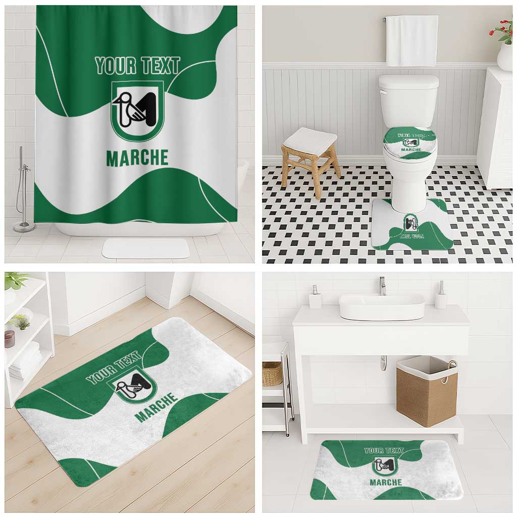 Personalized Italy Marche Bathroom Set Flag Style - Wonder Print Shop