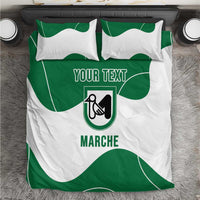 Personalized Italy Marche Bedding Set Flag Style - Wonder Print Shop