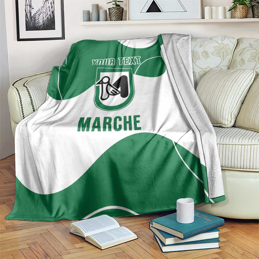 Personalized Italy Marche Blanket Flag Style - Wonder Print Shop