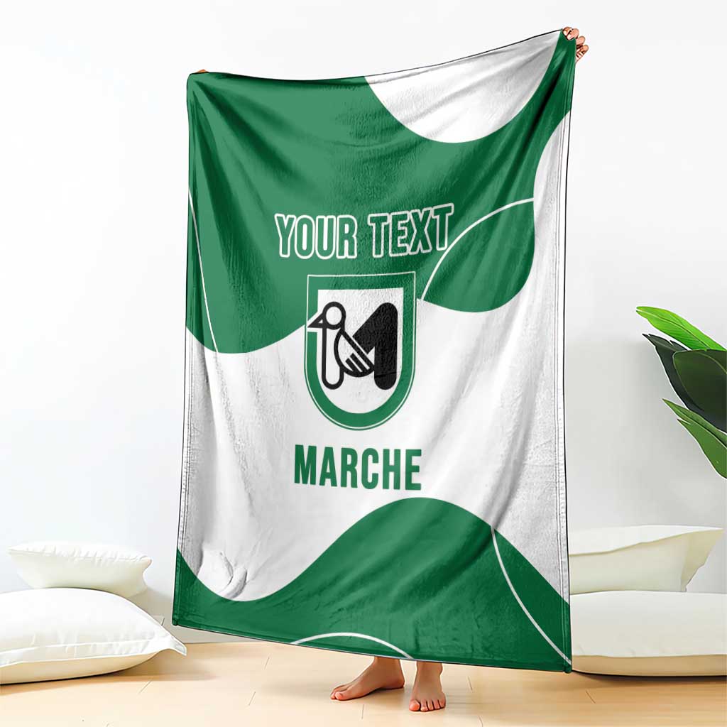Personalized Italy Marche Blanket Flag Style - Wonder Print Shop