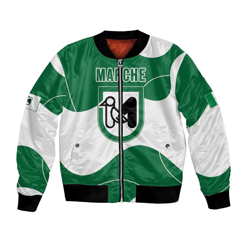 Personalized Italy Marche Bomber Jacket Flag Style LT19