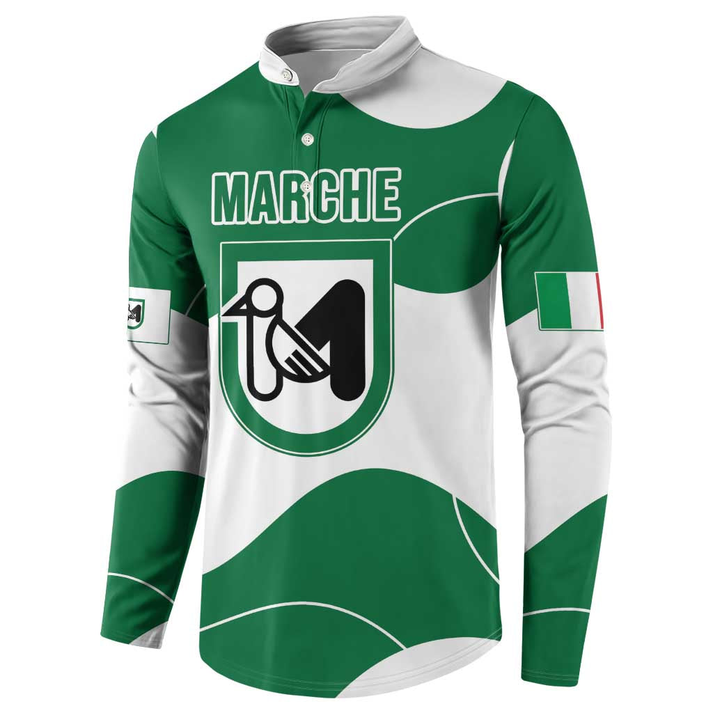 Personalized Italy Marche Button Sweatshirt Flag Style LT19