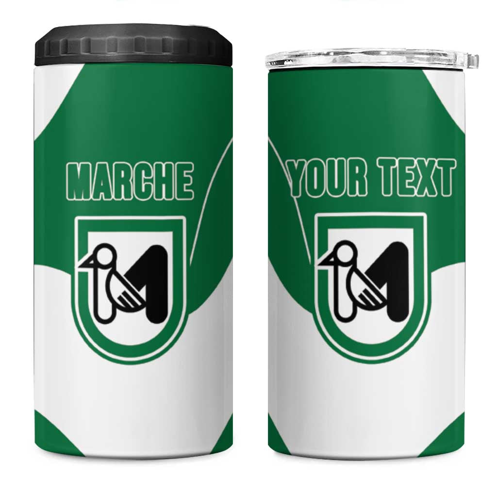 Personalized Italy Marche 4 in 1 Can Cooler Tumbler Flag Style - Wonder Print Shop