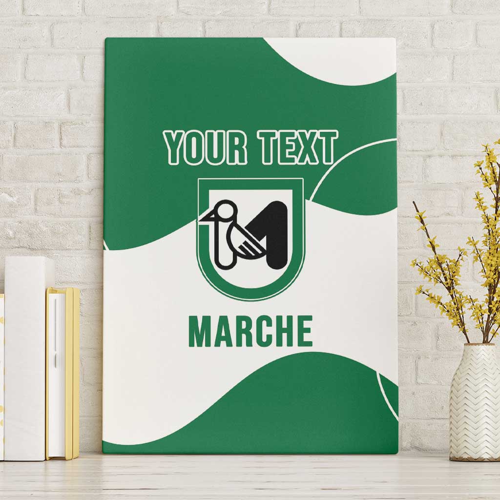 Personalized Italy Marche Canvas Wall Art Flag Style - Wonder Print Shop