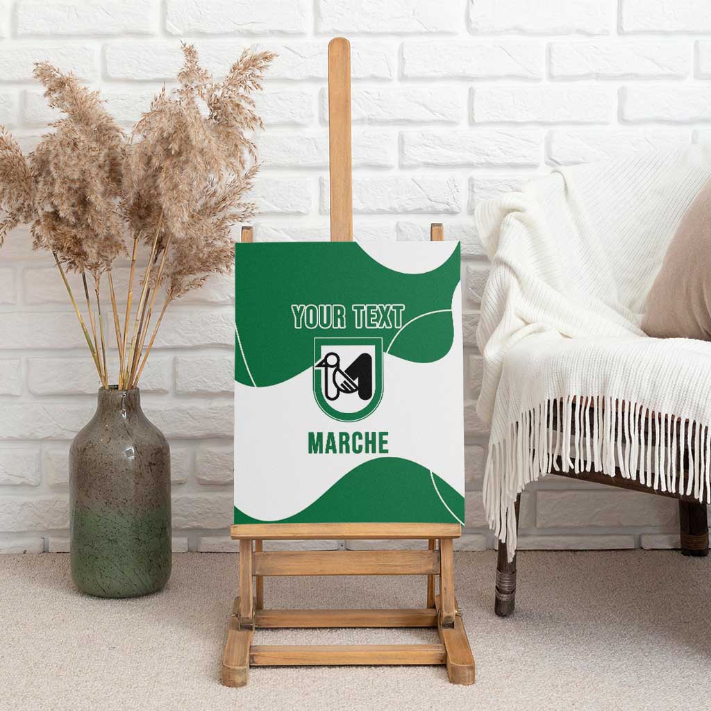 Personalized Italy Marche Canvas Wall Art Flag Style - Wonder Print Shop