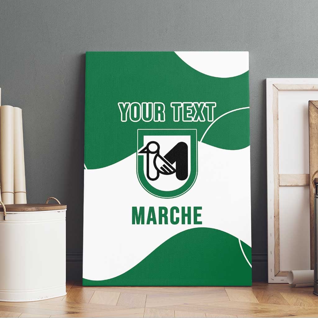 Personalized Italy Marche Canvas Wall Art Flag Style - Wonder Print Shop