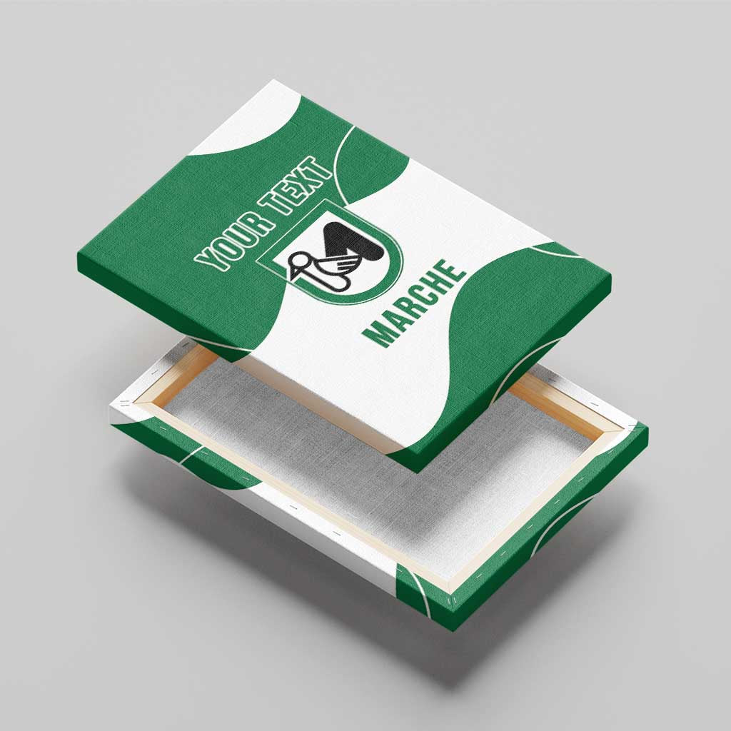 Personalized Italy Marche Canvas Wall Art Flag Style - Wonder Print Shop