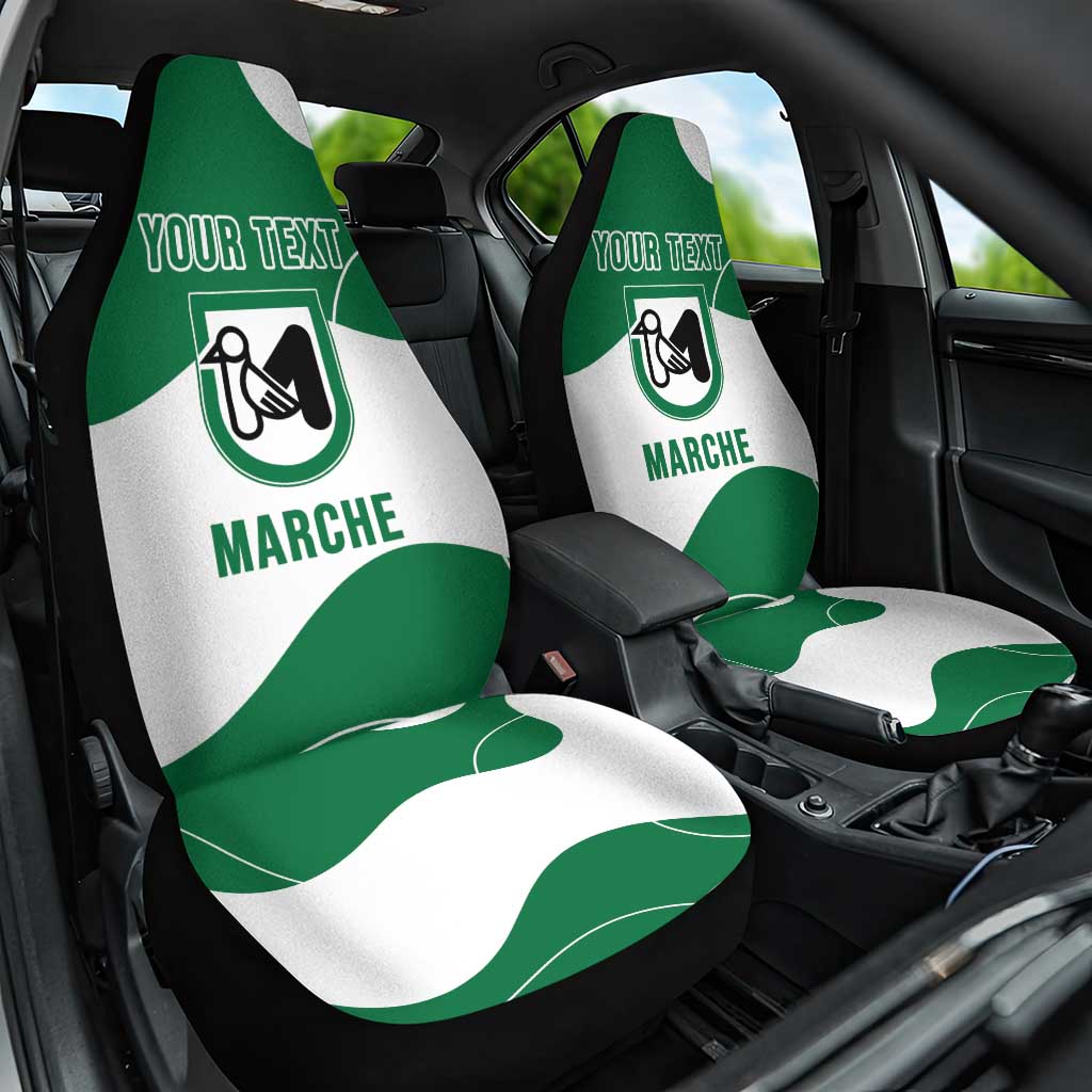 Personalized Italy Marche Car Seat Cover Flag Style - Wonder Print Shop