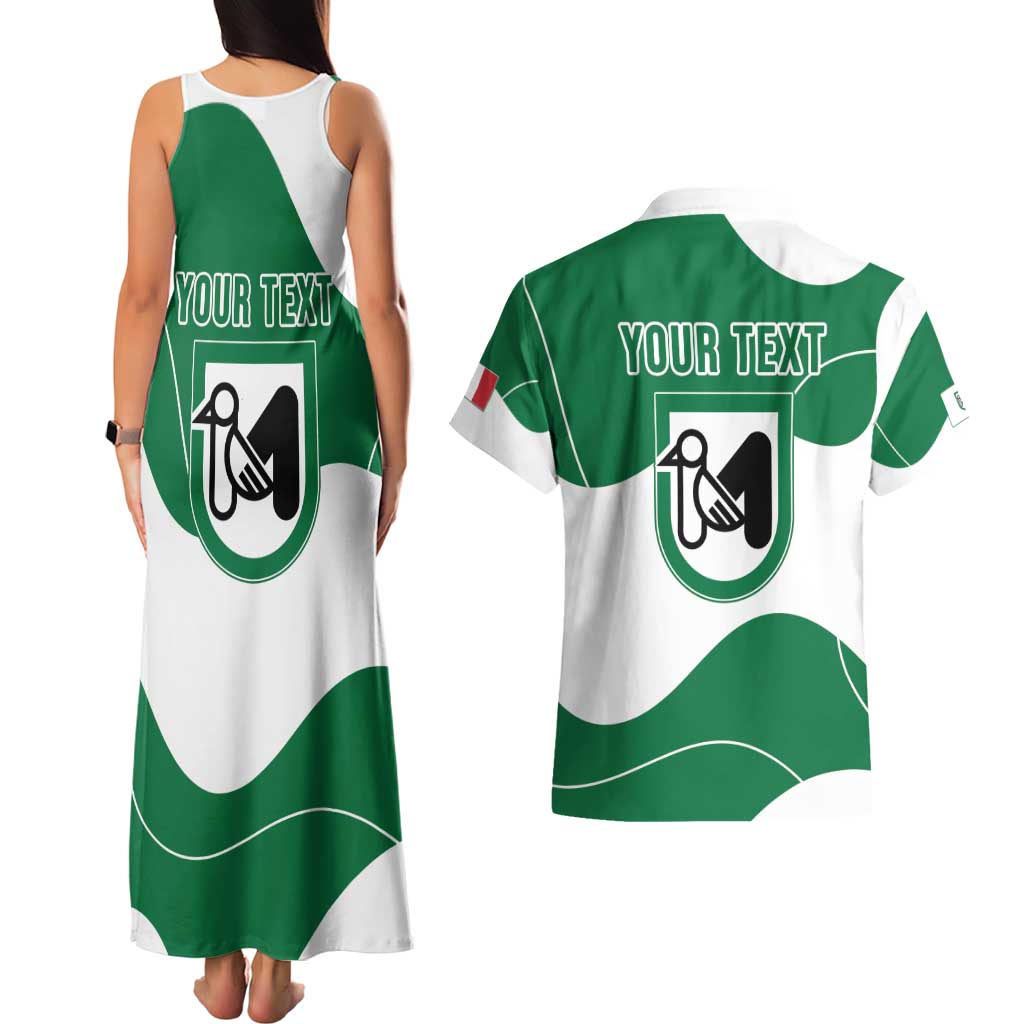 Personalized Italy Marche Couples Matching Tank Maxi Dress and Hawaiian Shirt Flag Style LT19