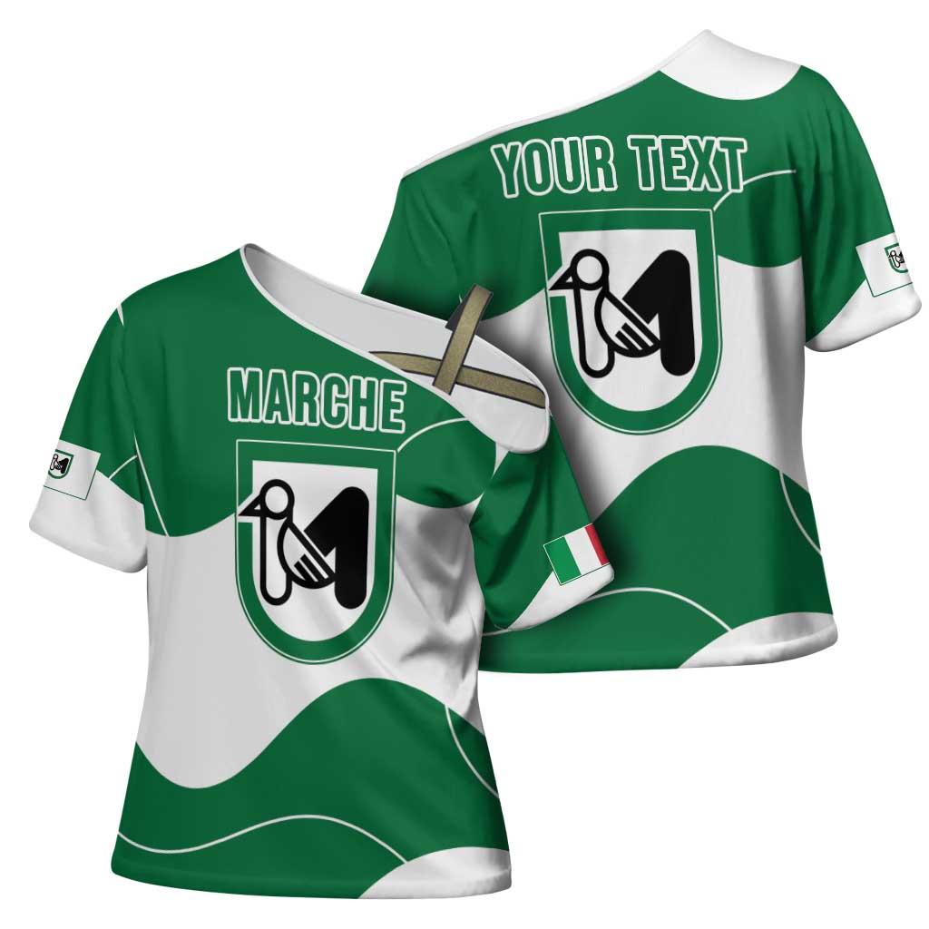 Personalized Italy Marche Cross Shoulder Shirt Flag Style LT19