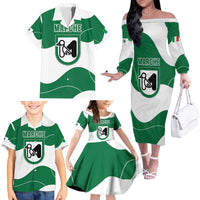 Personalized Italy Marche Family Matching Off The Shoulder Long Sleeve Dress and Hawaiian Shirt Flag Style LT19