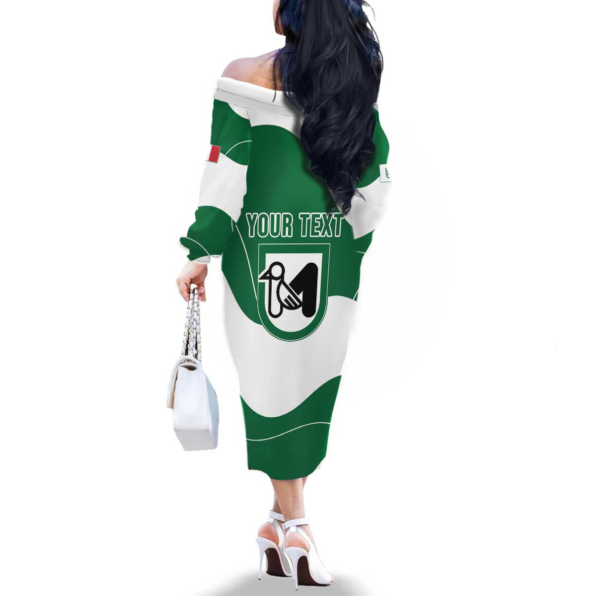 Personalized Italy Marche Family Matching Off The Shoulder Long Sleeve Dress and Hawaiian Shirt Flag Style LT19