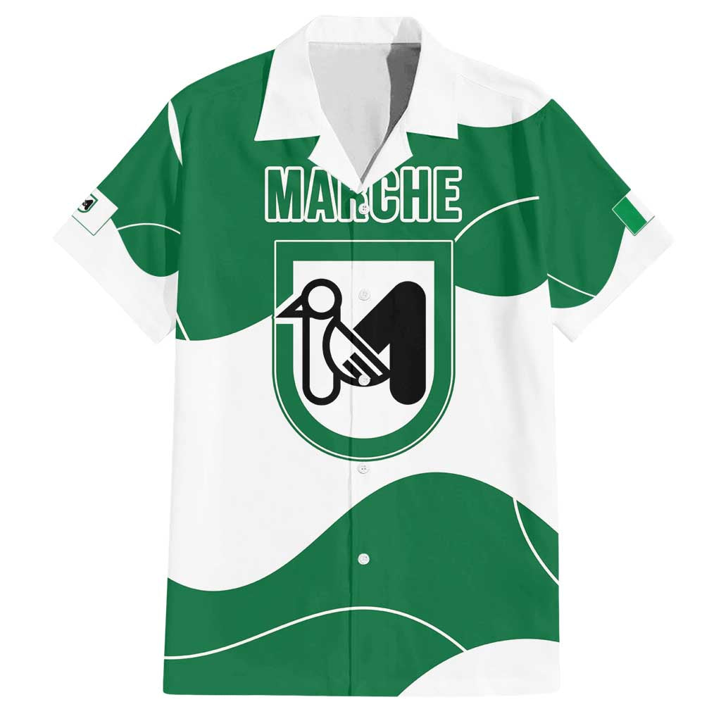 Personalized Italy Marche Family Matching Off Shoulder Maxi Dress and Hawaiian Shirt Flag Style LT19