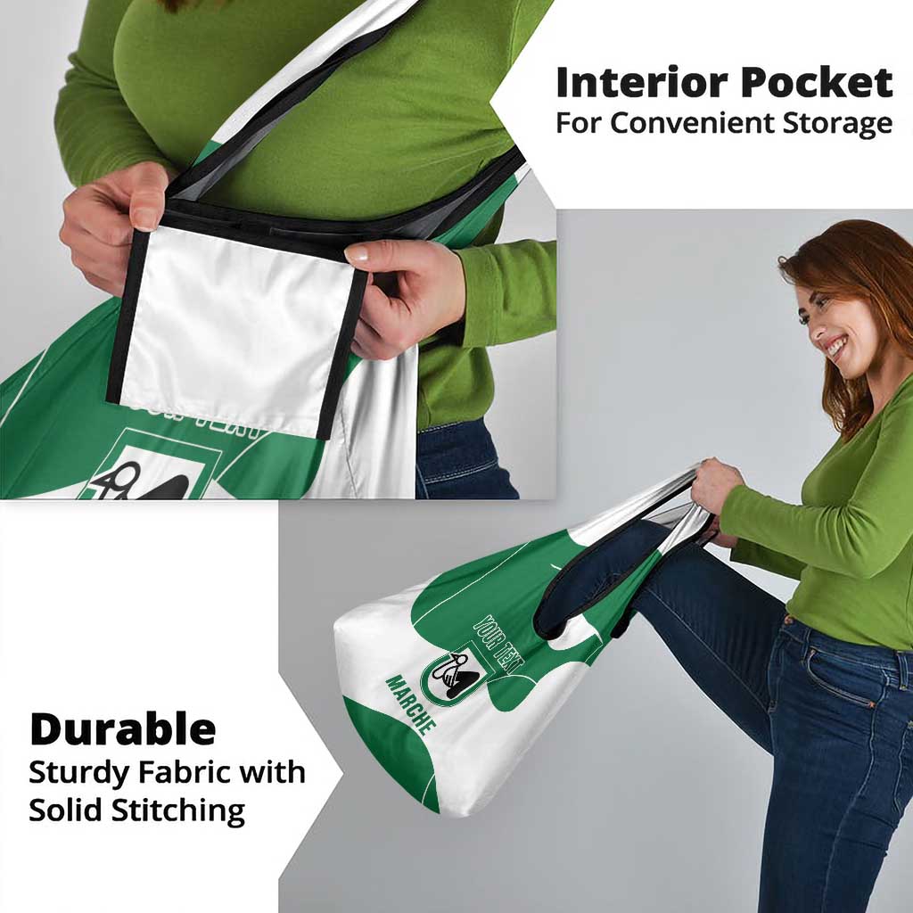 Personalized Italy Marche Grocery Bag Flag Style - Wonder Print Shop