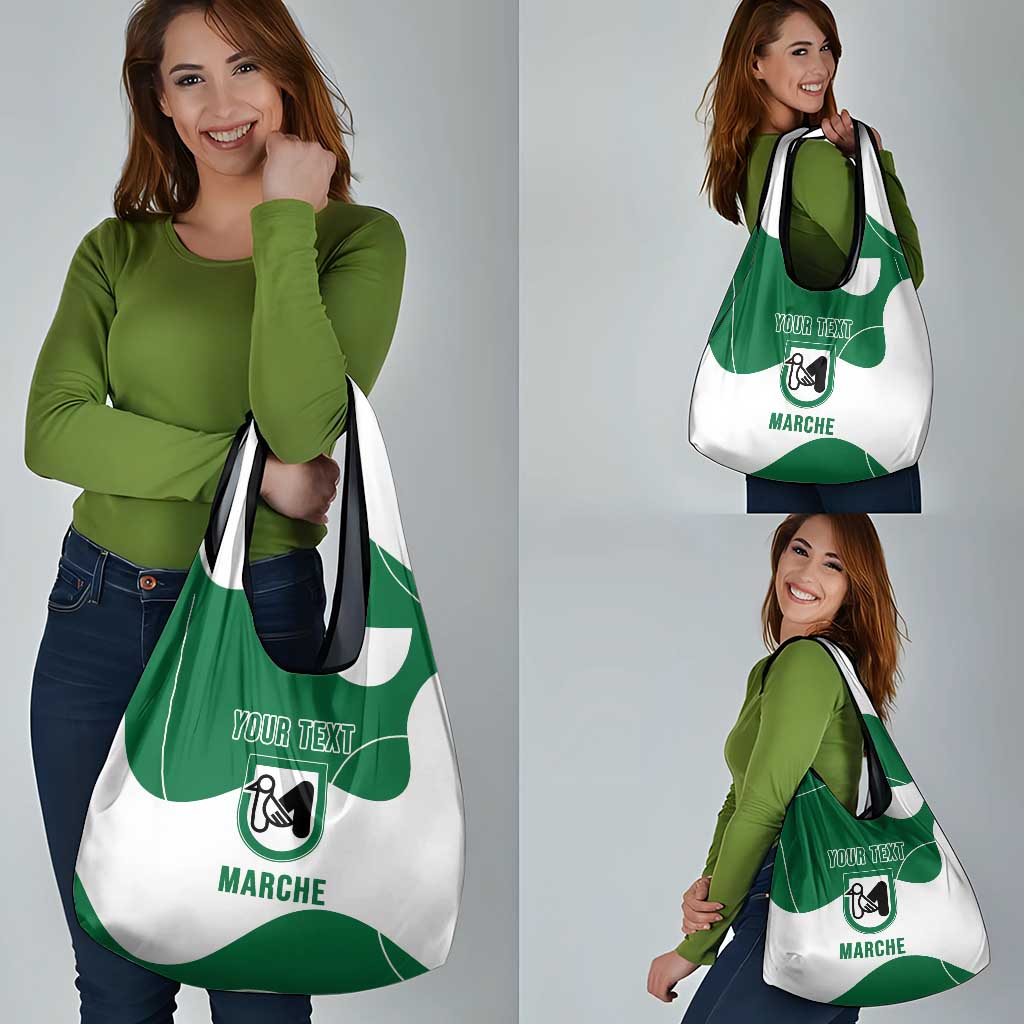 Personalized Italy Marche Grocery Bag Flag Style - Wonder Print Shop
