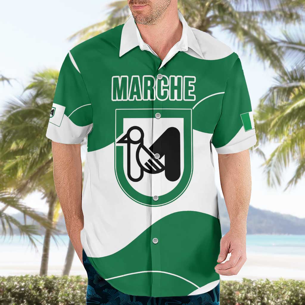Personalized Italy Marche Hawaiian Shirt Flag Style LT19