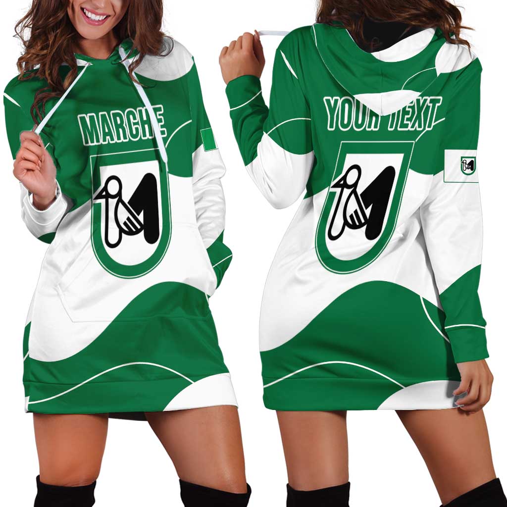 Personalized Italy Marche Hoodie Dress Flag Style LT19