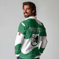 Personalized Italy Marche Long Sleeve Polo Shirt Flag Style LT19