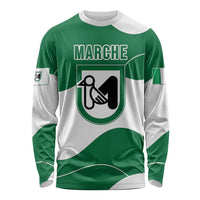 Personalized Italy Marche Long Sleeve Shirt Flag Style LT19