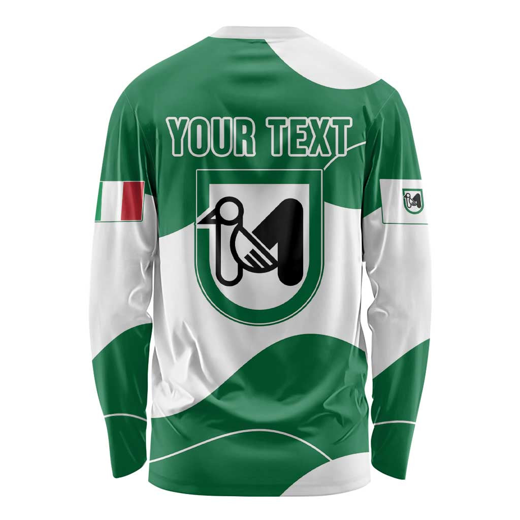 Personalized Italy Marche Long Sleeve Shirt Flag Style LT19