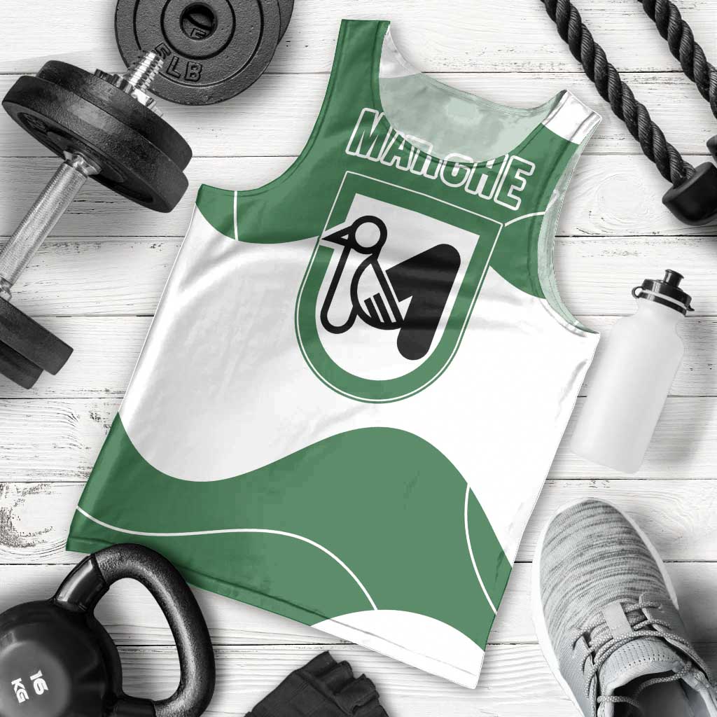 Personalized Italy Marche Men Tank Top Flag Style LT19
