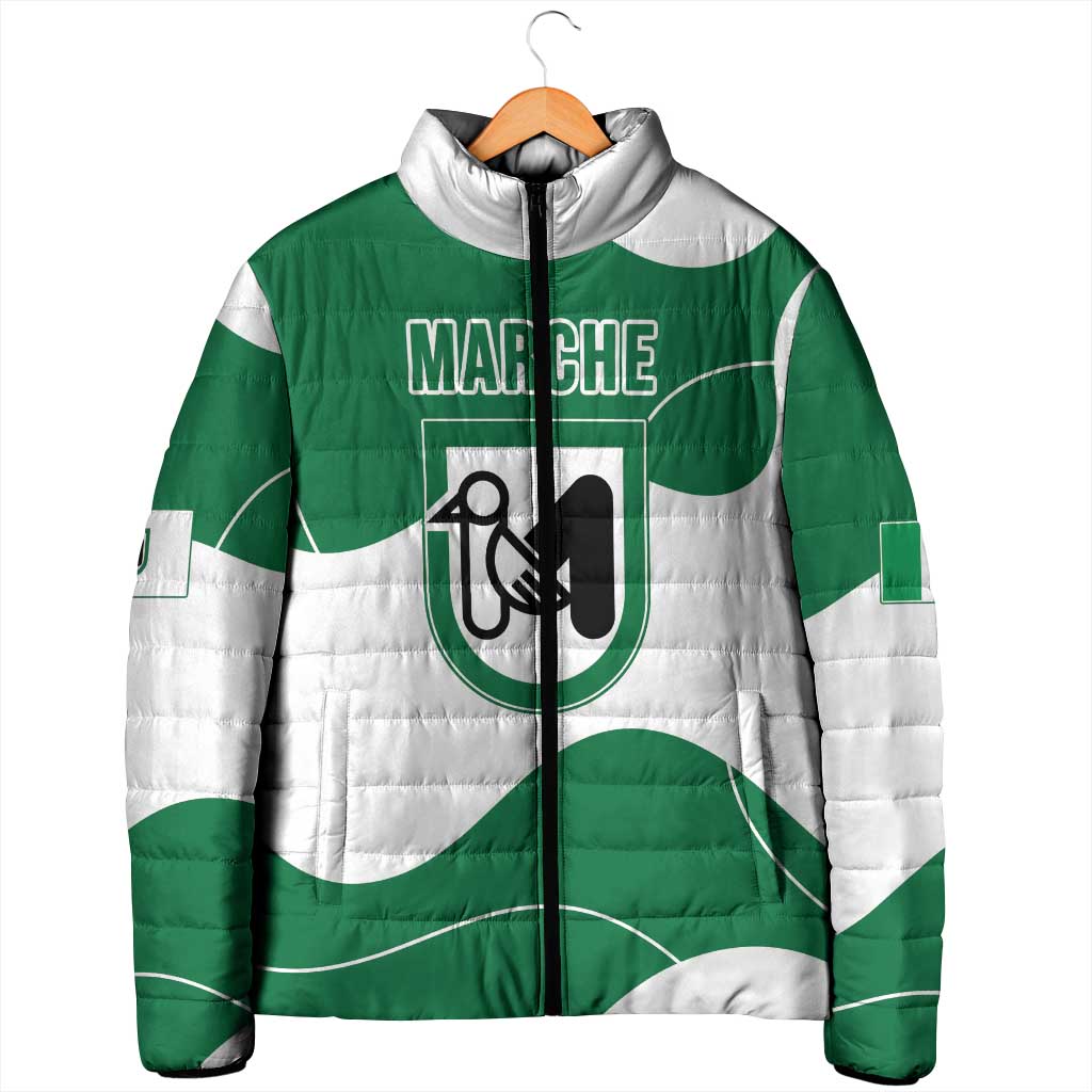 Personalized Italy Marche Padded Jacket Flag Style LT19