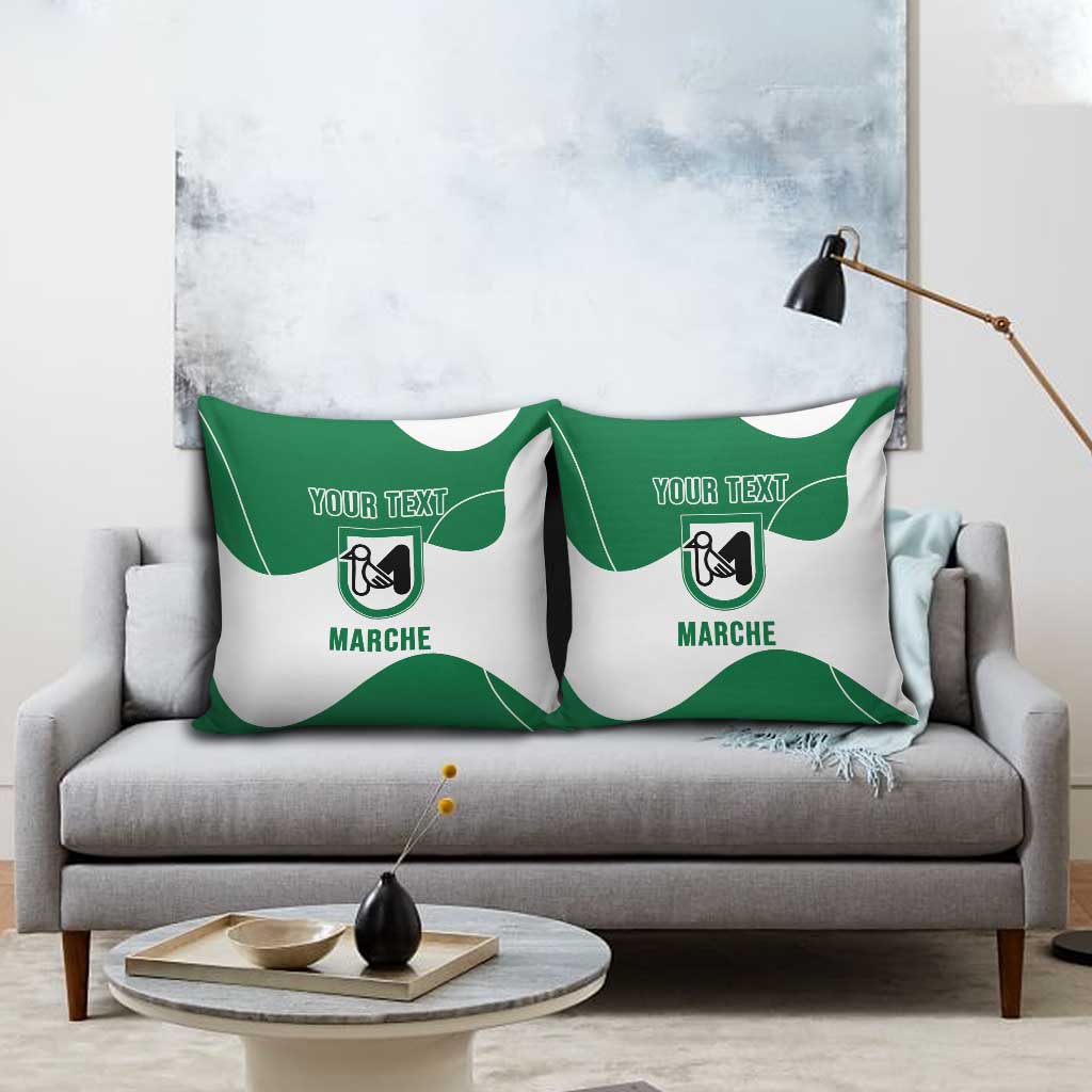 Personalized Italy Marche Pillow Cover Flag Style - Wonder Print Shop