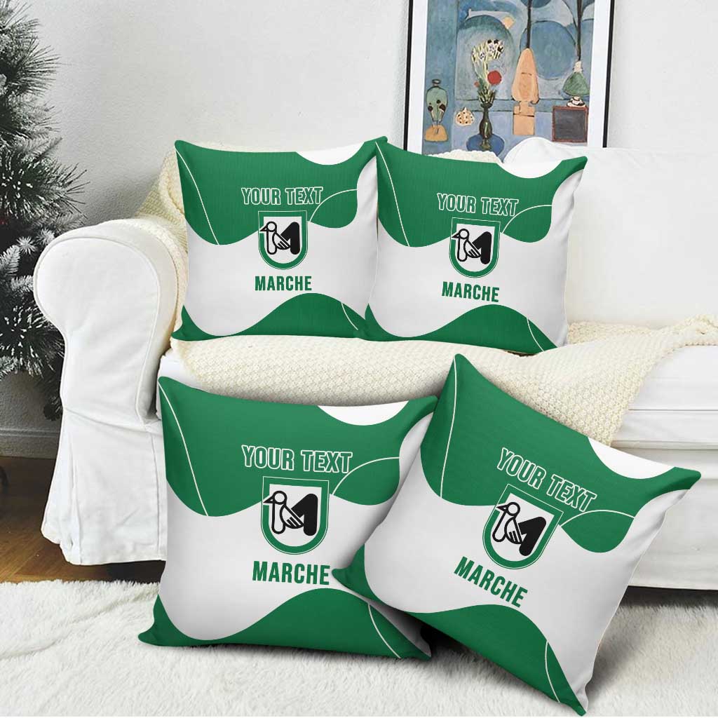 Personalized Italy Marche Pillow Cover Flag Style - Wonder Print Shop