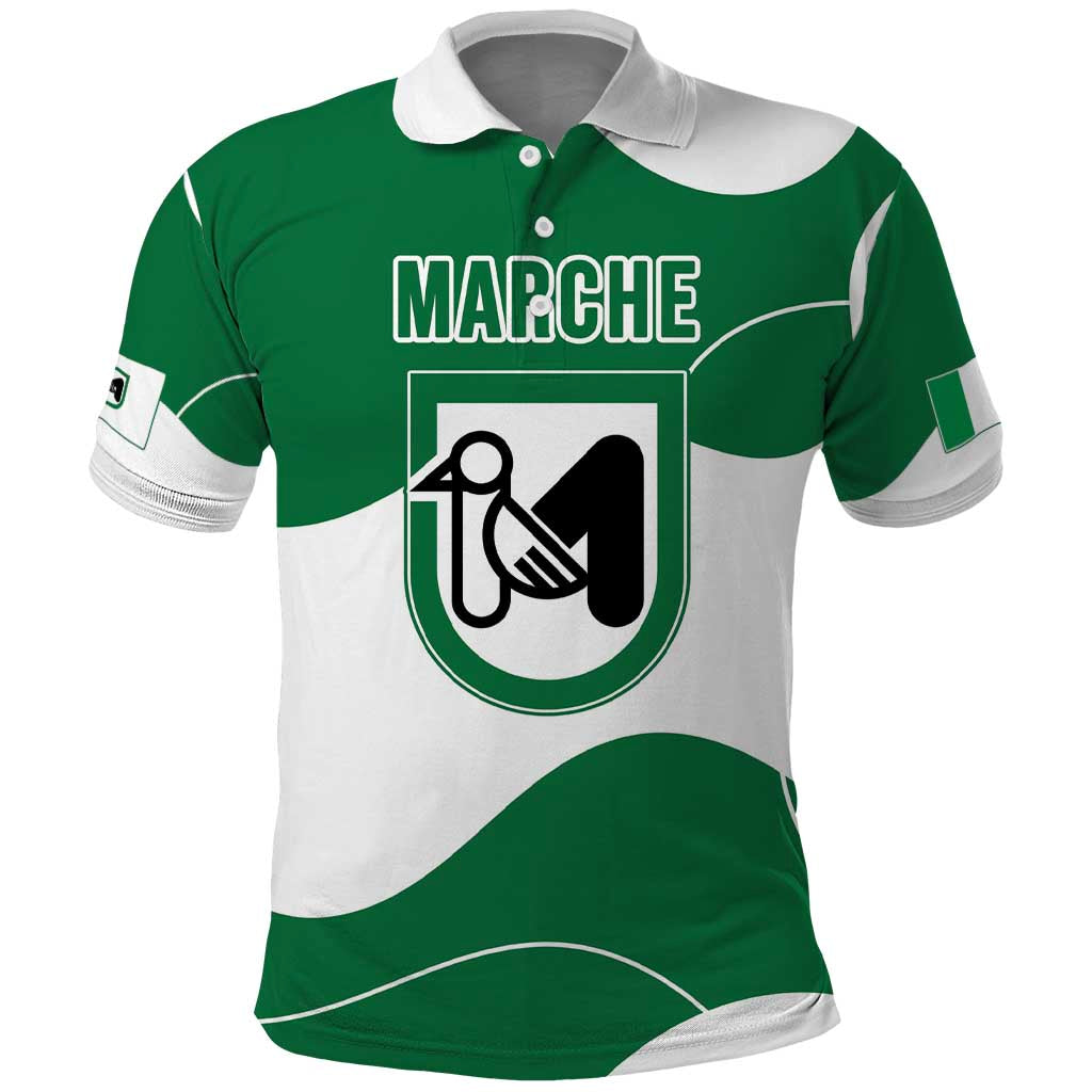 Personalized Italy Marche Polo Shirt Flag Style LT19