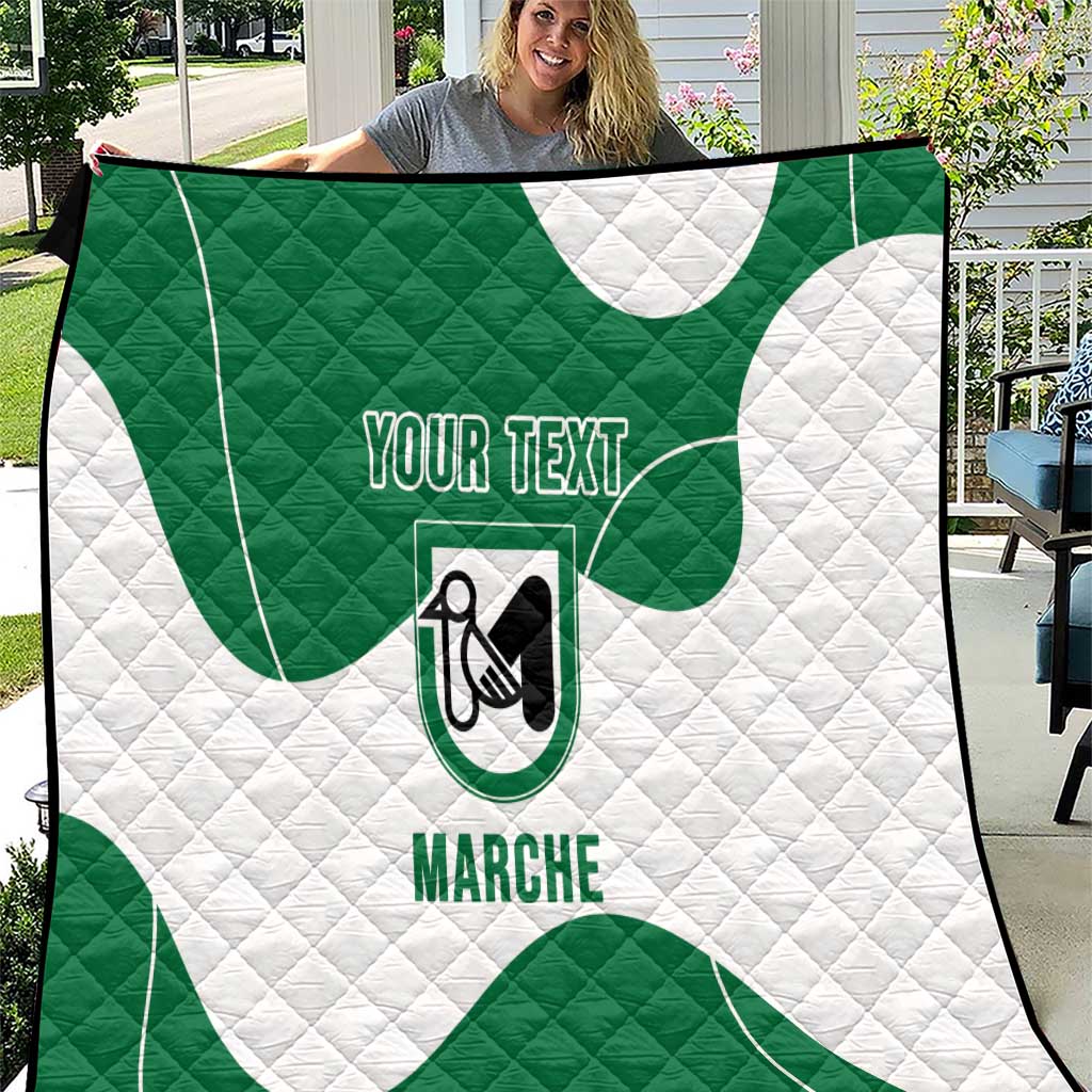 Personalized Italy Marche Quilt Flag Style - Wonder Print Shop