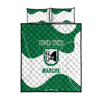 Personalized Italy Marche Quilt Bed Set Flag Style - Wonder Print Shop
