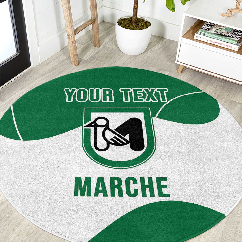 Personalized Italy Marche Round Carpet Flag Style - Wonder Print Shop