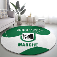 Personalized Italy Marche Round Carpet Flag Style - Wonder Print Shop