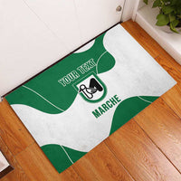 Personalized Italy Marche Rubber Doormat Flag Style - Wonder Print Shop