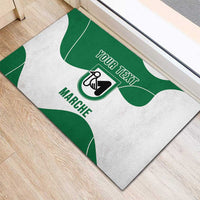 Personalized Italy Marche Rubber Doormat Flag Style - Wonder Print Shop
