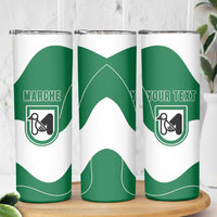 Personalized Italy Marche Skinny Tumbler Flag Style - Wonder Print Shop