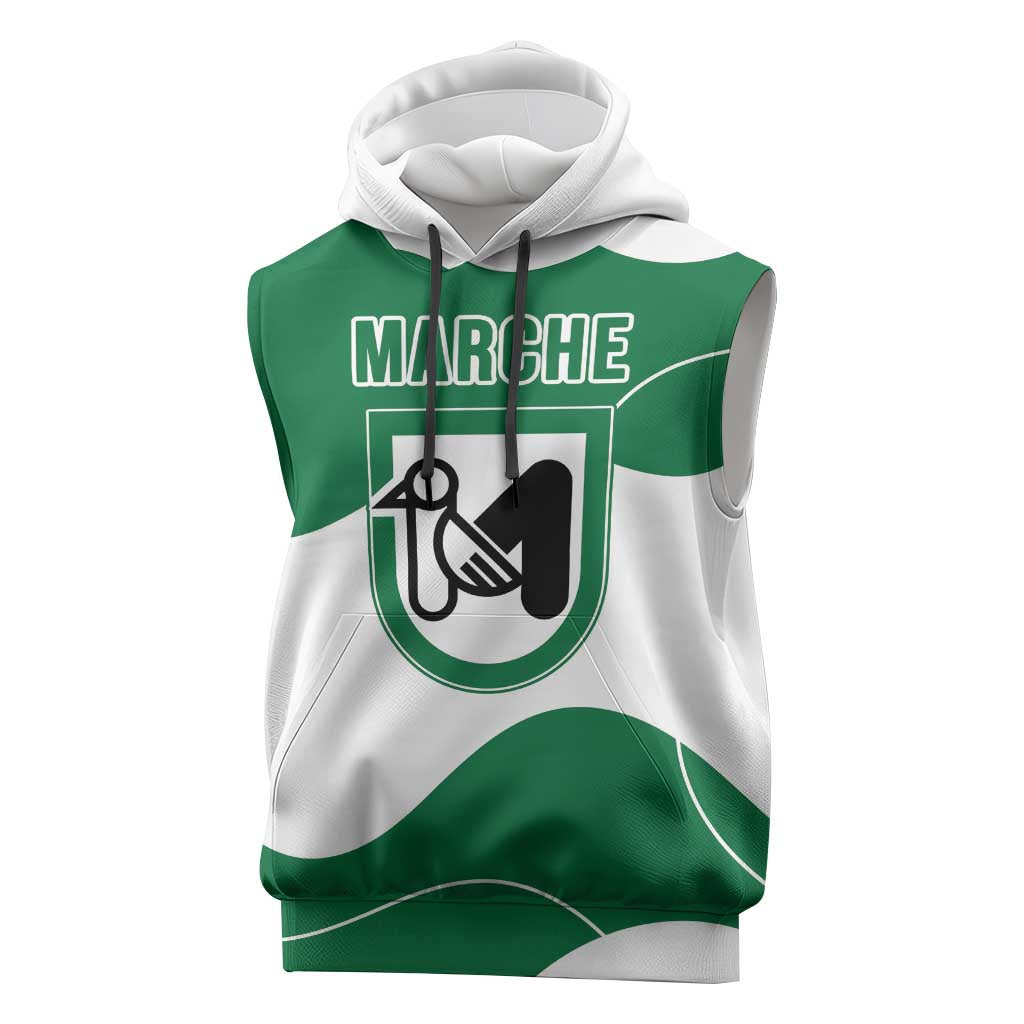 Personalized Italy Marche Sleeveless Hoodie Flag Style LT19