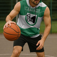 Personalized Italy Marche Sleeveless Hoodie Flag Style LT19