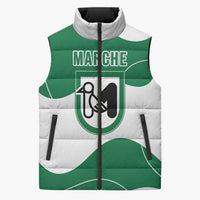 Personalized Italy Marche Sleeveless Puffer Jacket Flag Style LT19