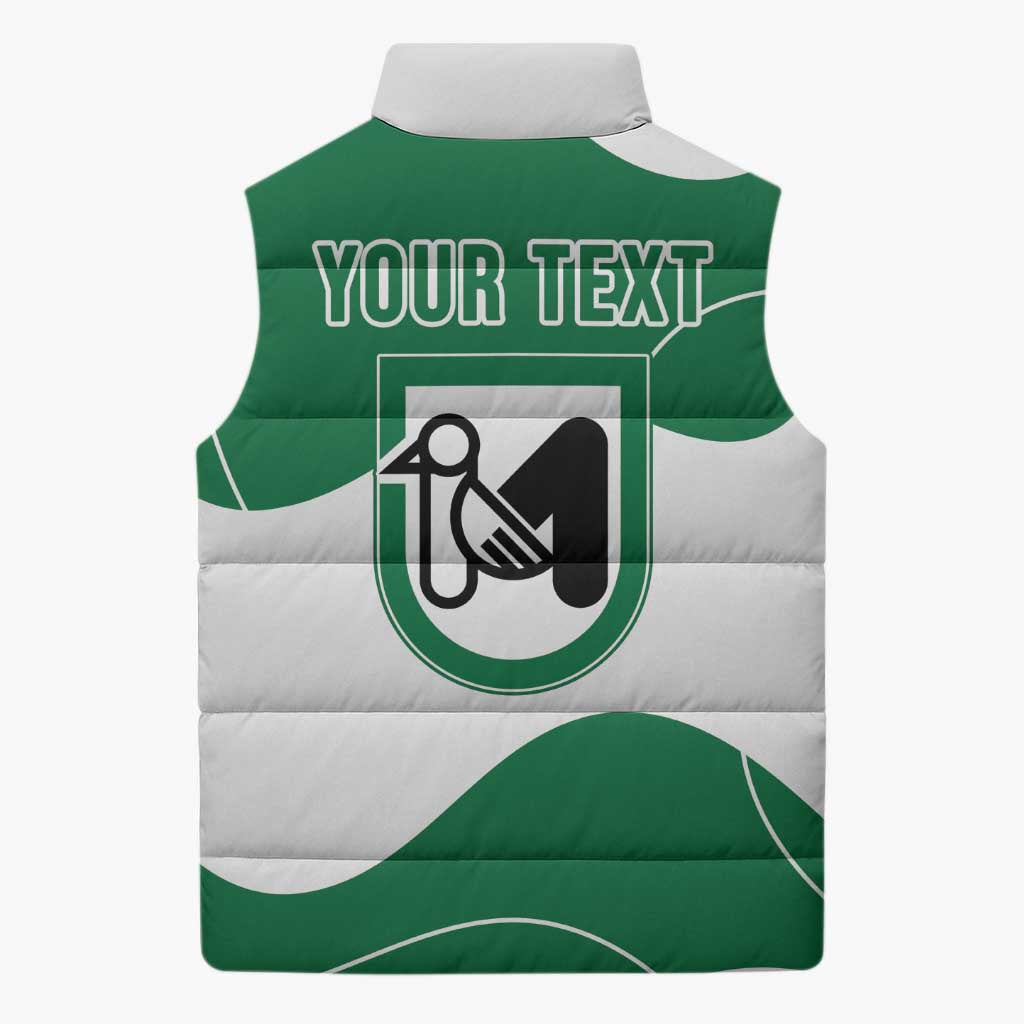 Personalized Italy Marche Sleeveless Puffer Jacket Flag Style LT19