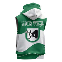 Personalized Italy Marche Sleeveless Zip Hoodie Flag Style LT19