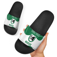 Personalized Italy Marche Slide Sandals Flag Style - Wonder Print Shop